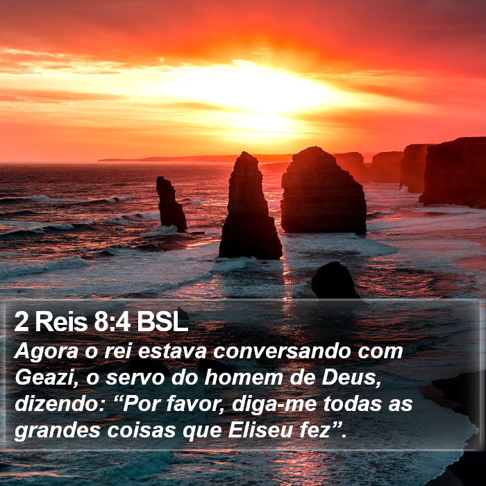 2 Reis 8:4 BSL Bible Study