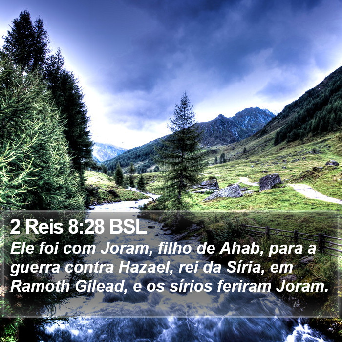 2 Reis 8:28 BSL Bible Study