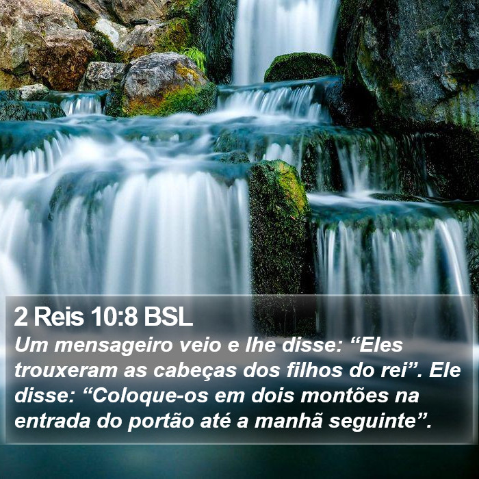 2 Reis 10:8 BSL Bible Study