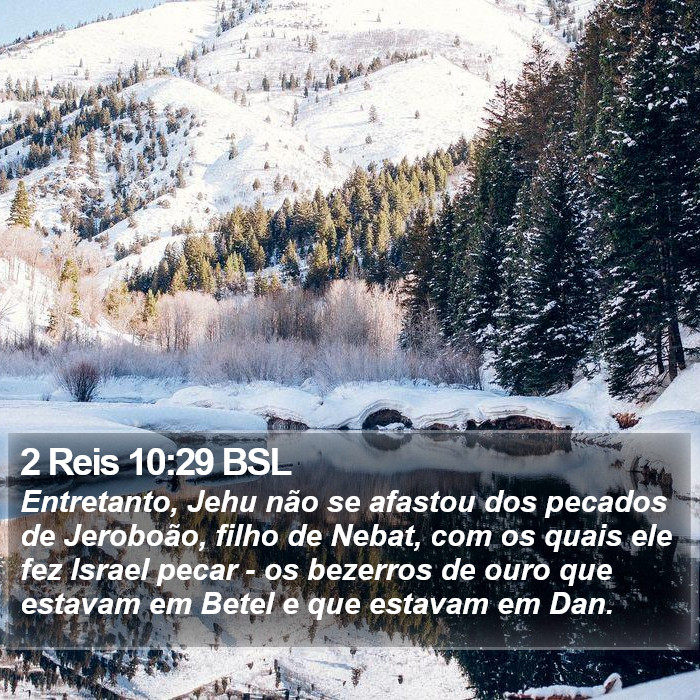 2 Reis 10:29 BSL Bible Study