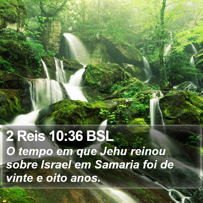 2 Reis 10:36 BSL Bible Study