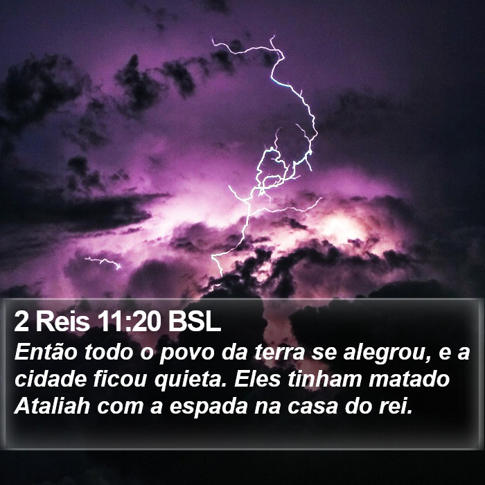 2 Reis 11:20 BSL Bible Study
