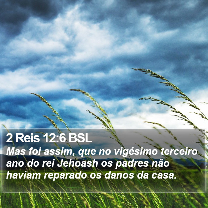 2 Reis 12:6 BSL Bible Study