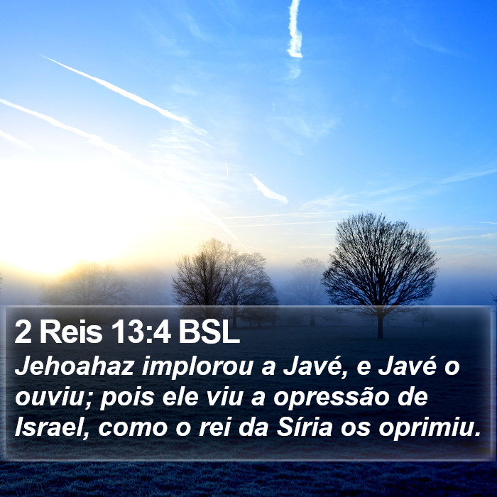 2 Reis 13:4 BSL Bible Study