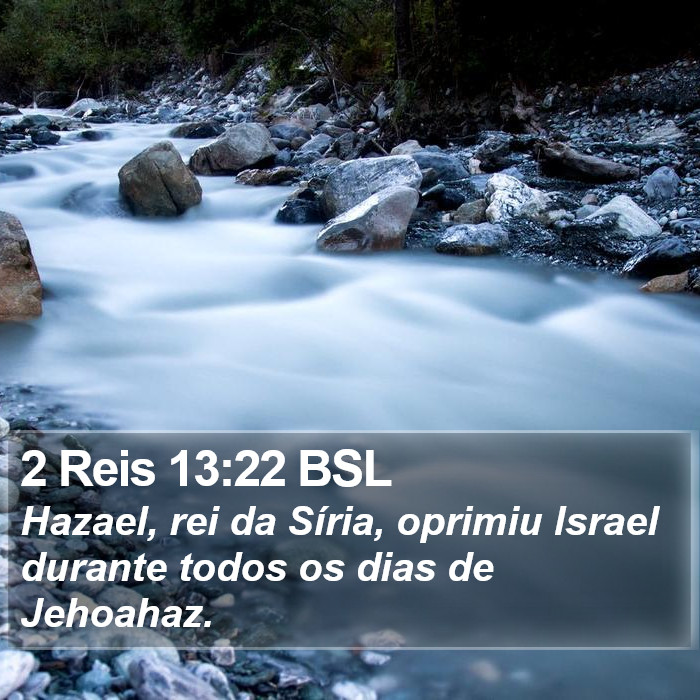 2 Reis 13:22 BSL Bible Study