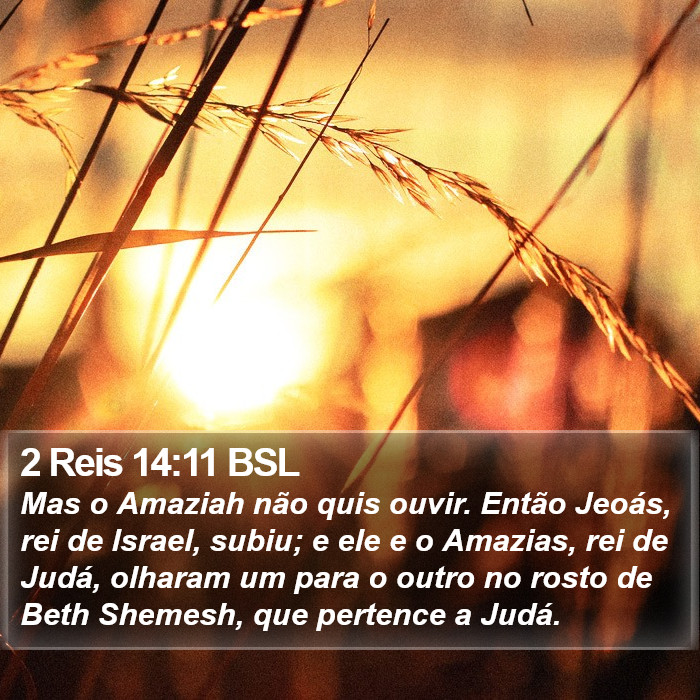 2 Reis 14:11 BSL Bible Study