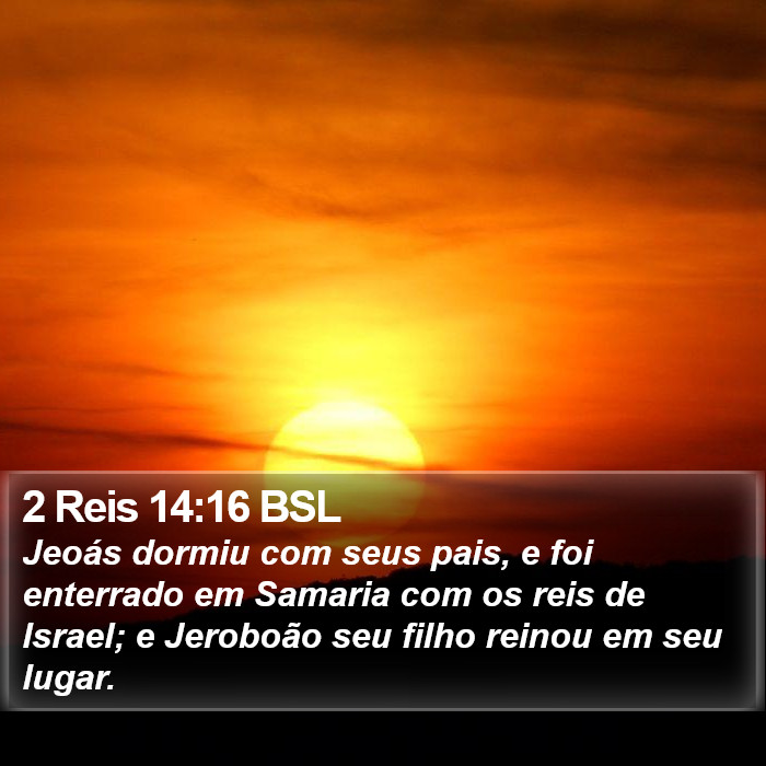 2 Reis 14:16 BSL Bible Study