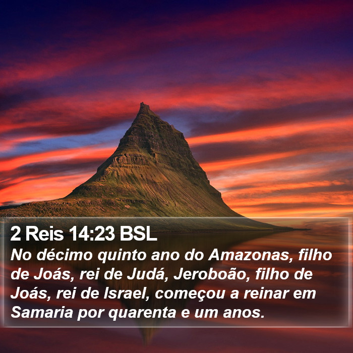 2 Reis 14:23 BSL Bible Study