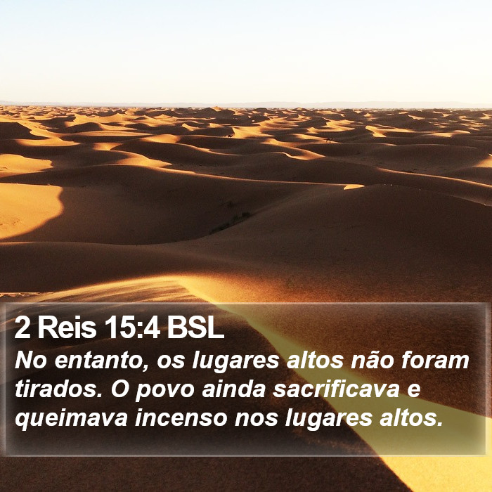 2 Reis 15:4 BSL Bible Study