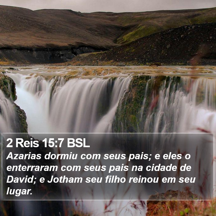 2 Reis 15:7 BSL Bible Study