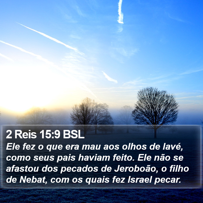 2 Reis 15:9 BSL Bible Study