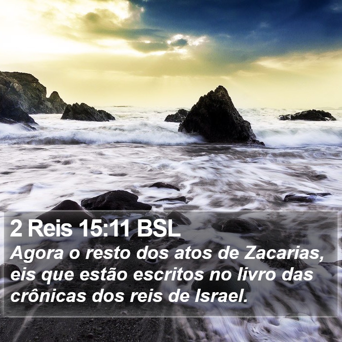 2 Reis 15:11 BSL Bible Study
