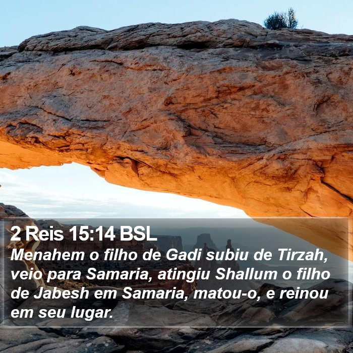 2 Reis 15:14 BSL Bible Study