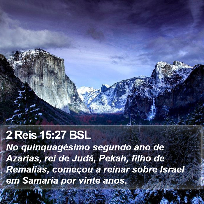 2 Reis 15:27 BSL Bible Study