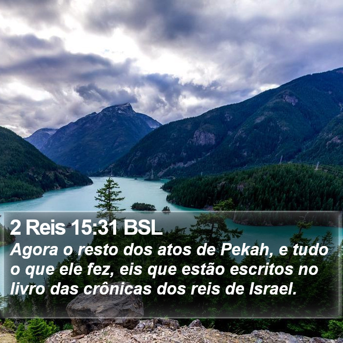 2 Reis 15:31 BSL Bible Study
