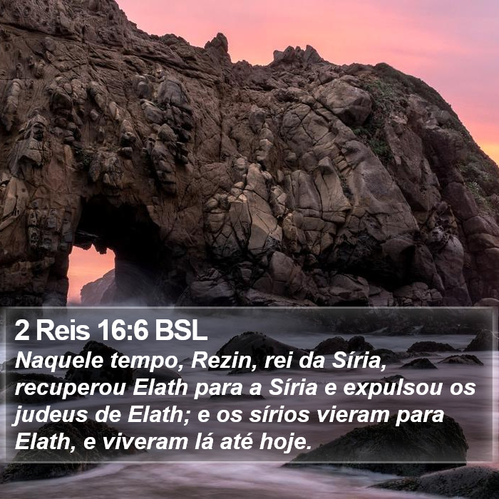 2 Reis 16:6 BSL Bible Study
