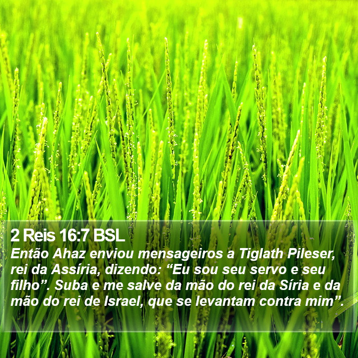 2 Reis 16:7 BSL Bible Study