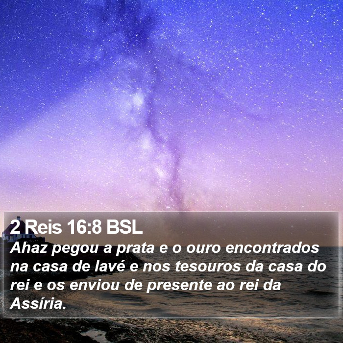 2 Reis 16:8 BSL Bible Study