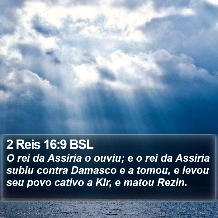 2 Reis 16:9 BSL Bible Study