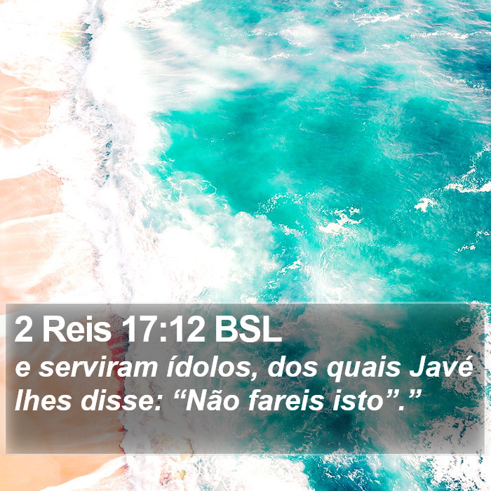 2 Reis 17:12 BSL Bible Study