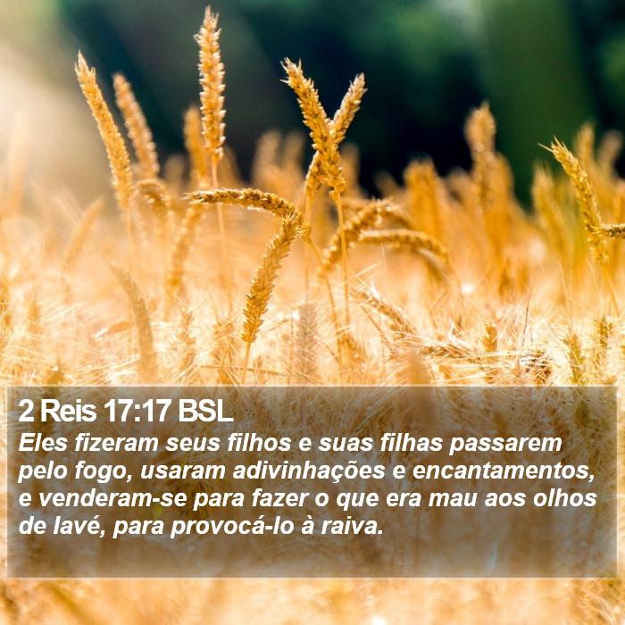 2 Reis 17:17 BSL Bible Study