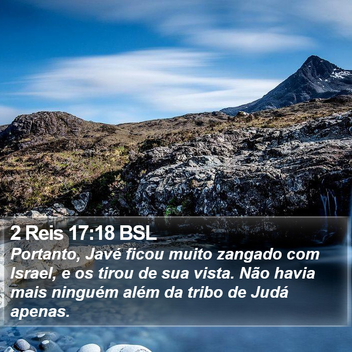 2 Reis 17:18 BSL Bible Study