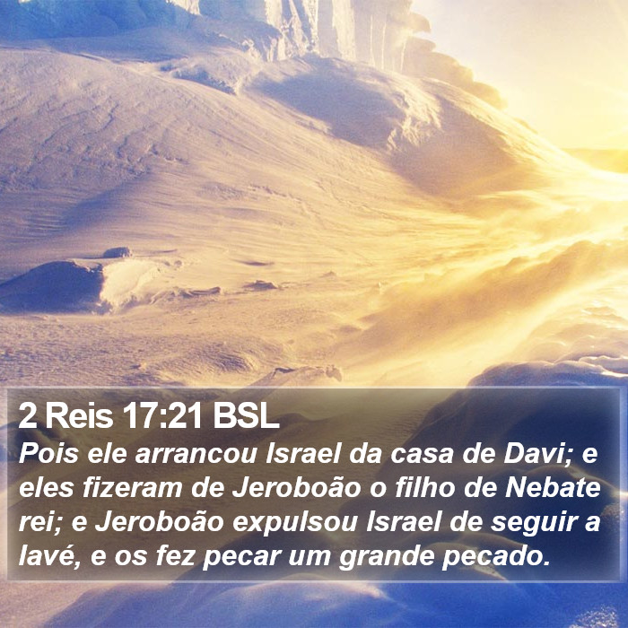 2 Reis 17:21 BSL Bible Study