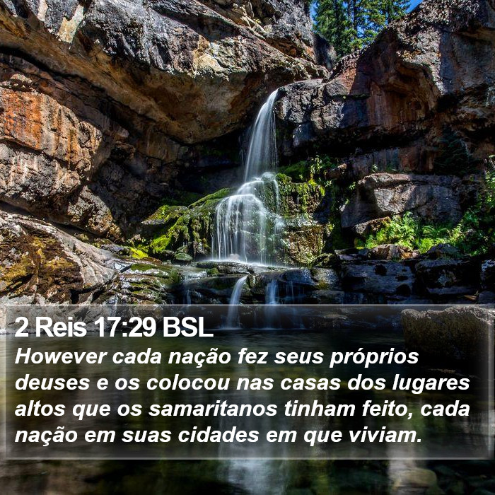 2 Reis 17:29 BSL Bible Study