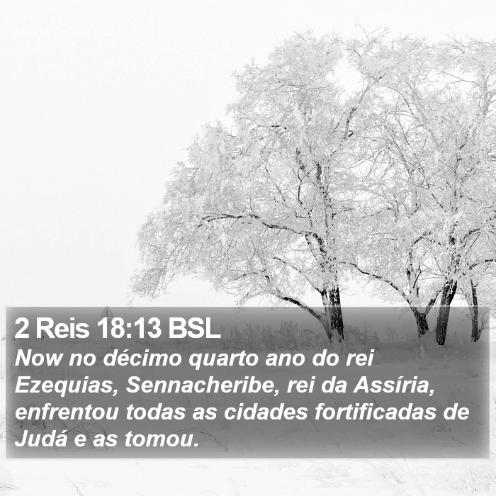 2 Reis 18:13 BSL Bible Study