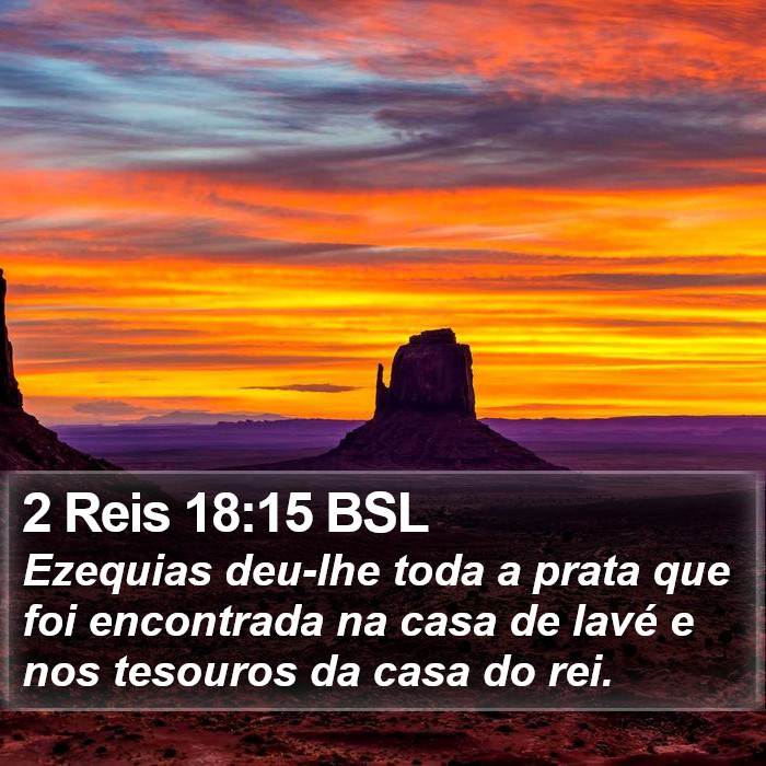 2 Reis 18:15 BSL Bible Study