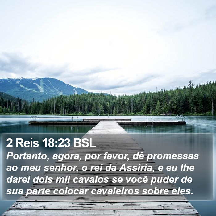 2 Reis 18:23 BSL Bible Study