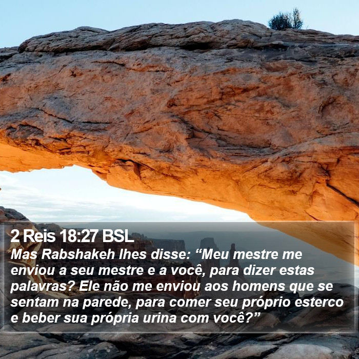 2 Reis 18:27 BSL Bible Study