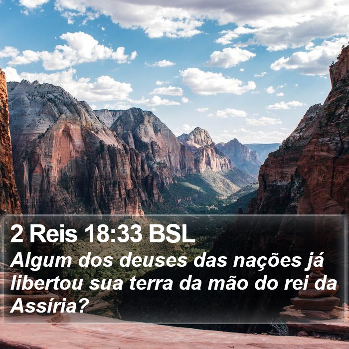 2 Reis 18:33 BSL Bible Study