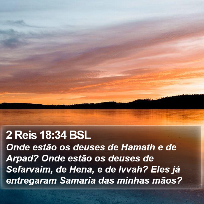 2 Reis 18:34 BSL Bible Study