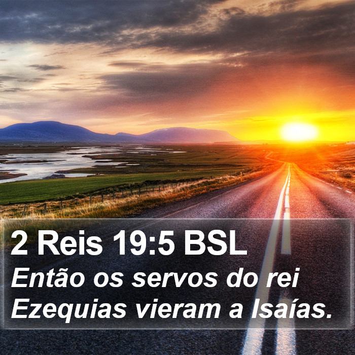 2 Reis 19:5 BSL Bible Study
