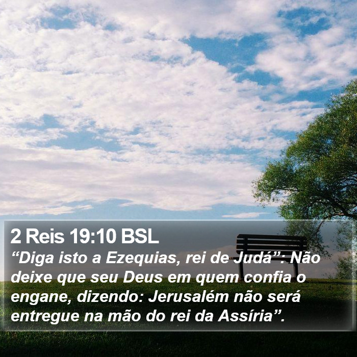 2 Reis 19:10 BSL Bible Study