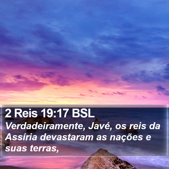 2 Reis 19:17 BSL Bible Study
