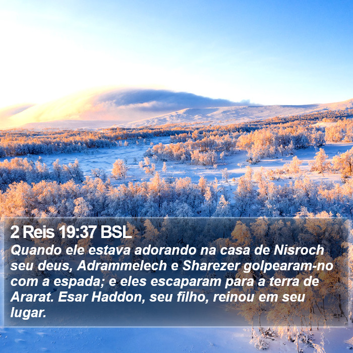 2 Reis 19:37 BSL Bible Study