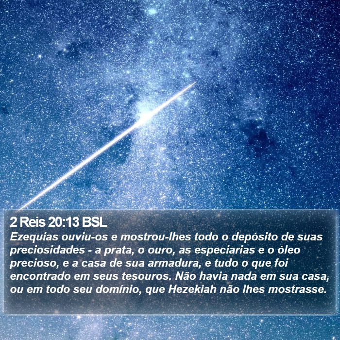 2 Reis 20:13 BSL Bible Study