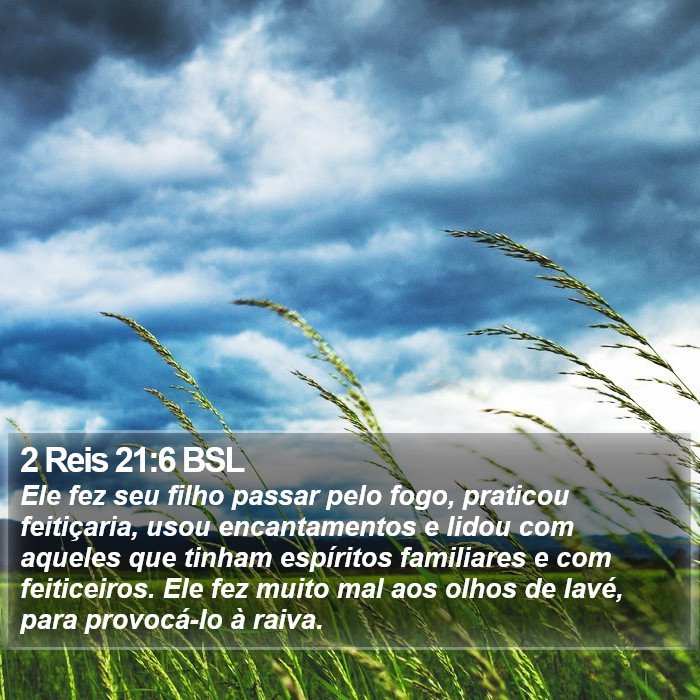 2 Reis 21:6 BSL Bible Study