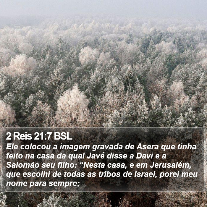 2 Reis 21:7 BSL Bible Study