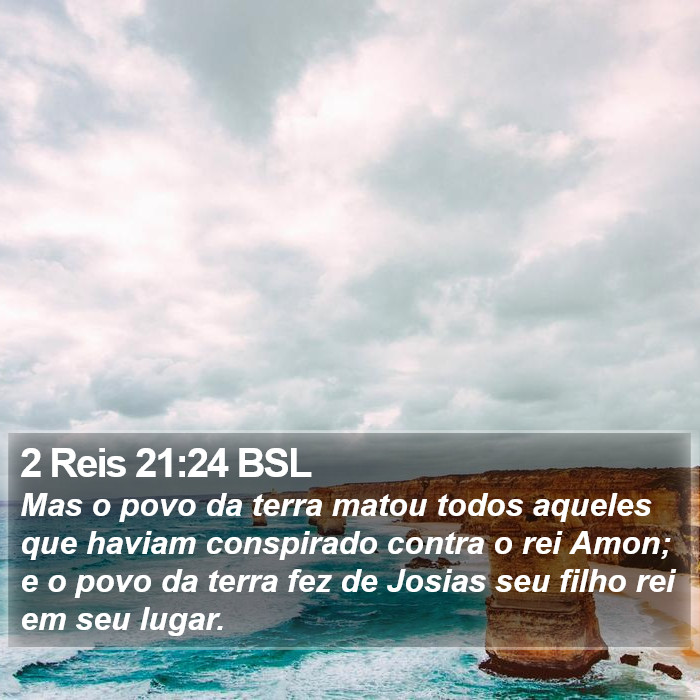 2 Reis 21:24 BSL Bible Study