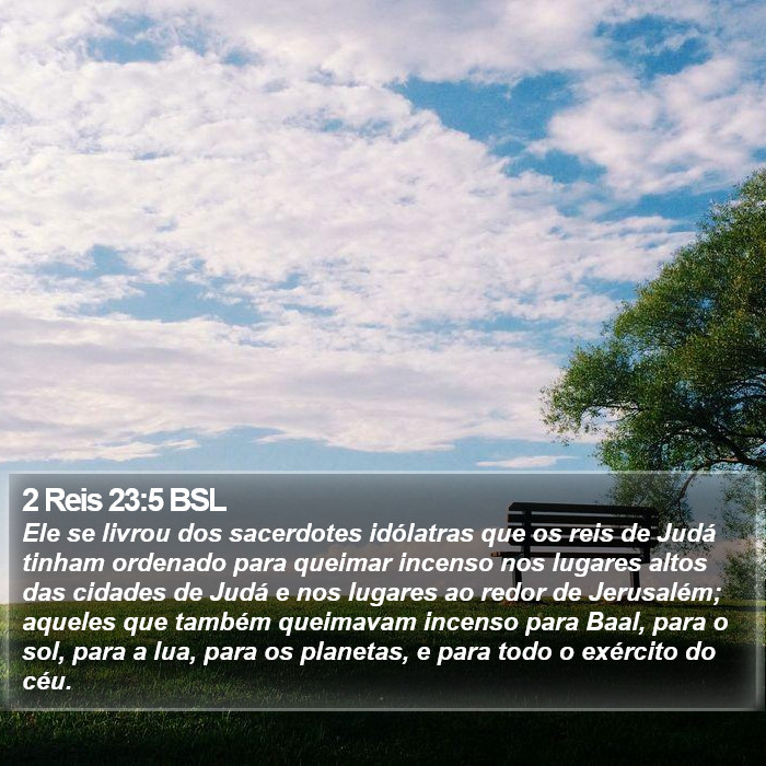 2 Reis 23:5 BSL Bible Study