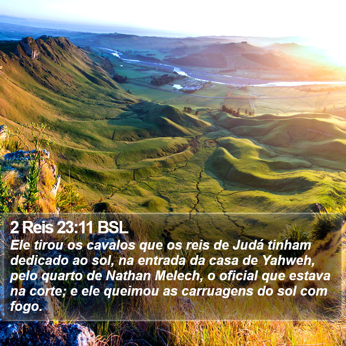 2 Reis 23:11 BSL Bible Study