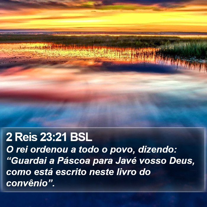 2 Reis 23:21 BSL Bible Study