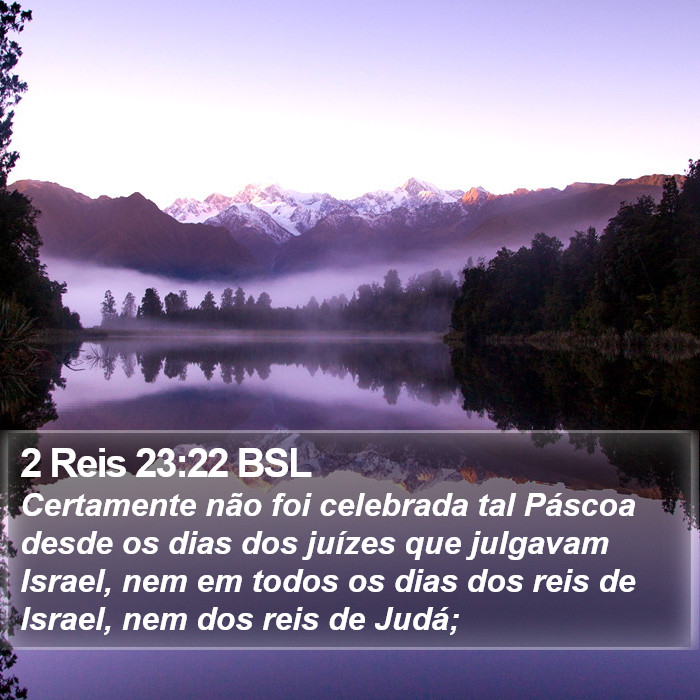 2 Reis 23:22 BSL Bible Study