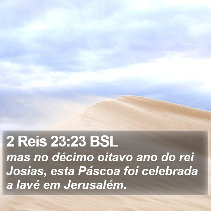 2 Reis 23:23 BSL Bible Study