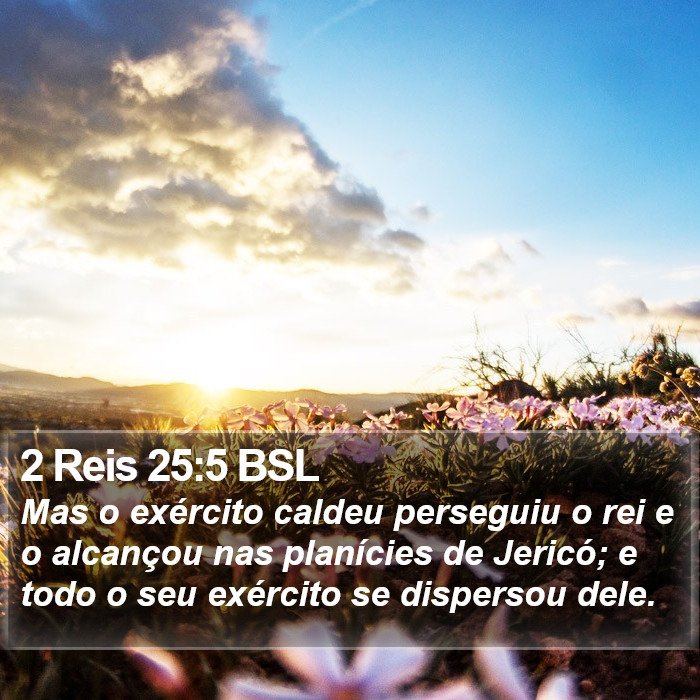 2 Reis 25:5 BSL Bible Study