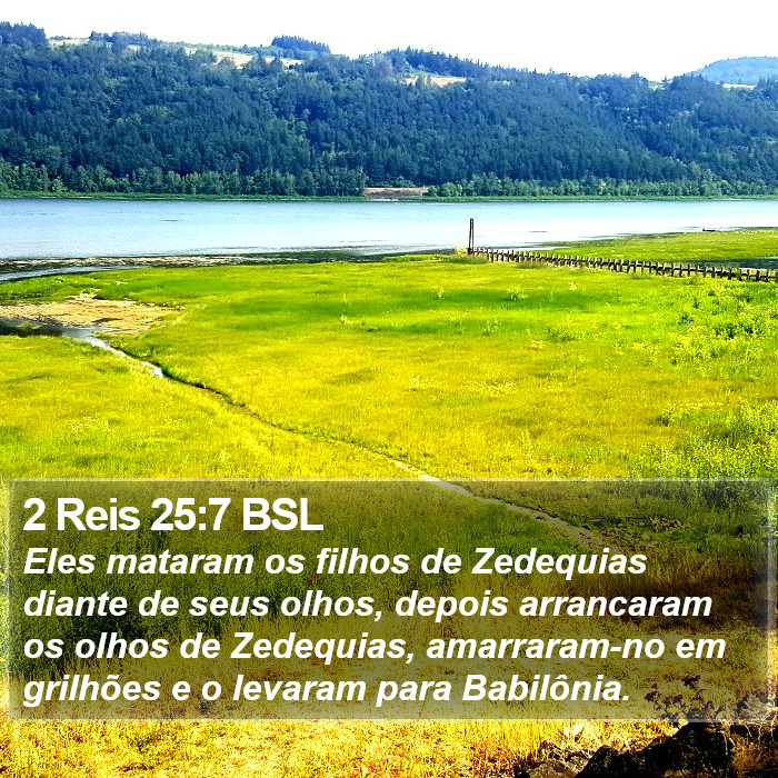 2 Reis 25:7 BSL Bible Study