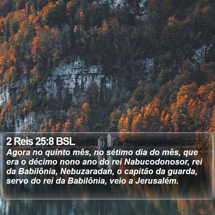 2 Reis 25:8 BSL Bible Study